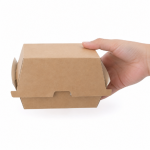Fiesta Compostable Kraft Burger Boxes Large 112mm (Pack of 150)