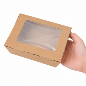 Fiesta Compostable Salad Boxes with PLA Windows 1200ml (Pack of 200)