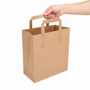 Fiesta Compostable Recycled Brown Paper Carrier Bags (Pack of 250)